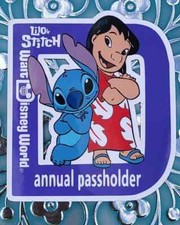 Disney annual passholder Magnet Lilo And Stitch ''FAN ART MAGNET'