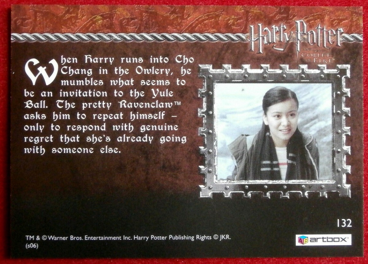 HARRY POTTER AND THE GOBLET OF FIRE Card #132 I DIDN'T CATCH