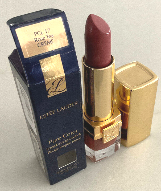 Estee Lauder Pure Color Long Lasting Lipstick ROSE TEA Creme eBay