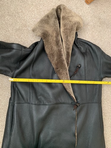 City Sheepskin London real sheepskin shearling wrap hooded coat Toscana UK12 US8 - Picture 20 of 23