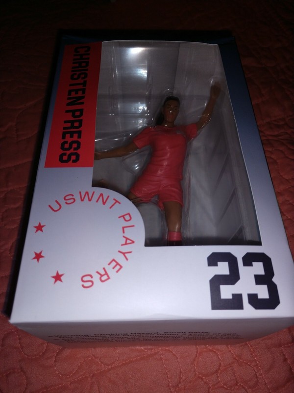 BRAND NEW! COLLECTOR US WOMEN'S NATIONAL SOCCER TEAM, CHRISTEN PRESS #23 FIGURE!