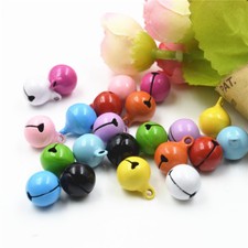 12mm Copper Craft Bells Key Chain Bracelets Pendant Bell DIY 11 Colors 5 20pcs