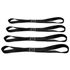 4 Pack 1" x 18" Soft Loop Tie Down Strap Motorcycle Dirt-Bike ATV UTV USA Made
