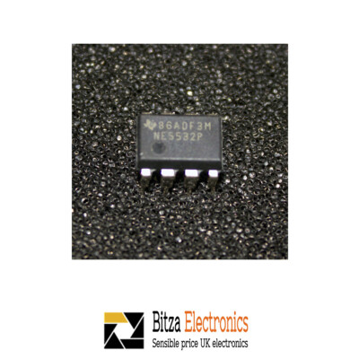 Texas NE5532P High Performance Very Low Noise Op Amp IC 8 Pin DIP