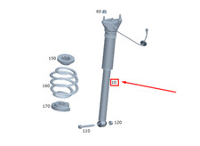 NEU MERCEDES-BENZ GLB X247 STOSSDÄMPFER HINTEN A2473209603 ORIGINAL