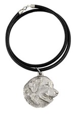Leonberger - Necklace with dog, silver-plated pendant for dog fan, unique jewelr