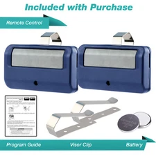 2 For 891LM LiftMaster Remote Transmitter Garage Door Security+ 2.0 Learn Blue