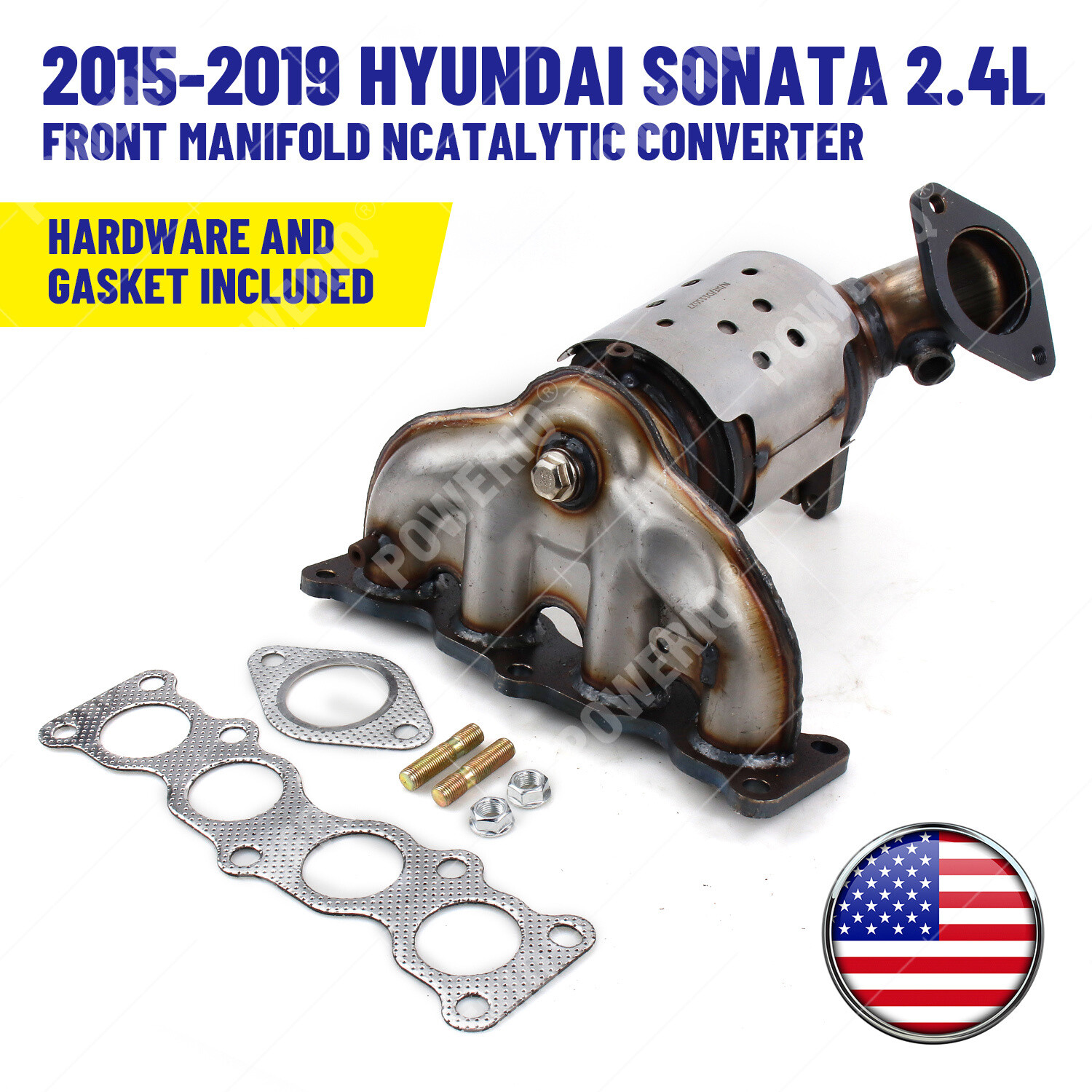 Catalytic Converter w/ Manifold for 1519 Hyundai Sonata 1520 Kia