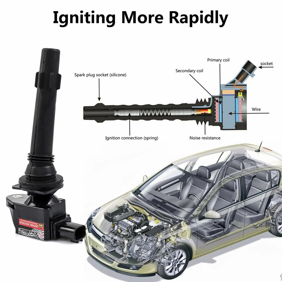 6*Ignition Coil for Ford Falcon 2010 FG Sedan G6/XR6 4.0L 6cyl 2008 09 2010-2016 - image 2 of 4