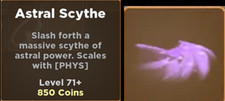 2x Roblox Fabled Legacy Legendary Spell Astral Scythe