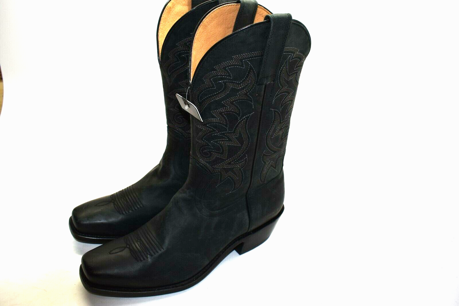 Moonshine Spirit Men's 9.5 D Mad Cat Western Boot Black BBM610 NARROW SQUARE TOE eBay