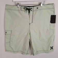 Pantaloncini corti da tavola Hurley uomo uno e solo 22" taglia 40x11 lunghezza 22" verde nuovi con etichetta