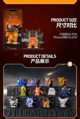 Authentic Digimon adventure Fridge Magnet Series Figure Blind Box