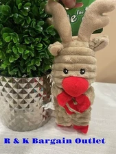Petco Squeaky & Crinkle Plush Small Christmas Reindeer Deer Dog Play Toy Gift