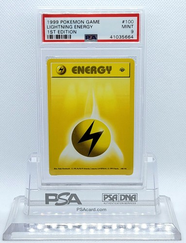 Lightning Energy (1st Edition) graded PSA 9 for sale on eBay