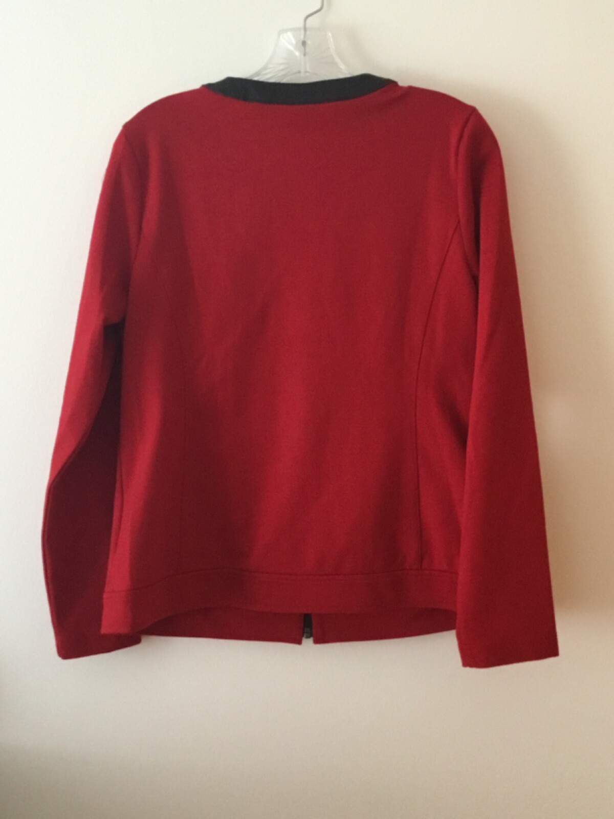 Chicos 1 Weekends Jacket Full Zip Pockets Red Bla… - image 7