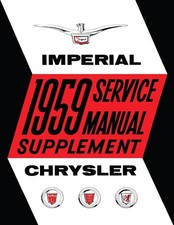 1959 Chrysler Imperial Shop Manual Supplement