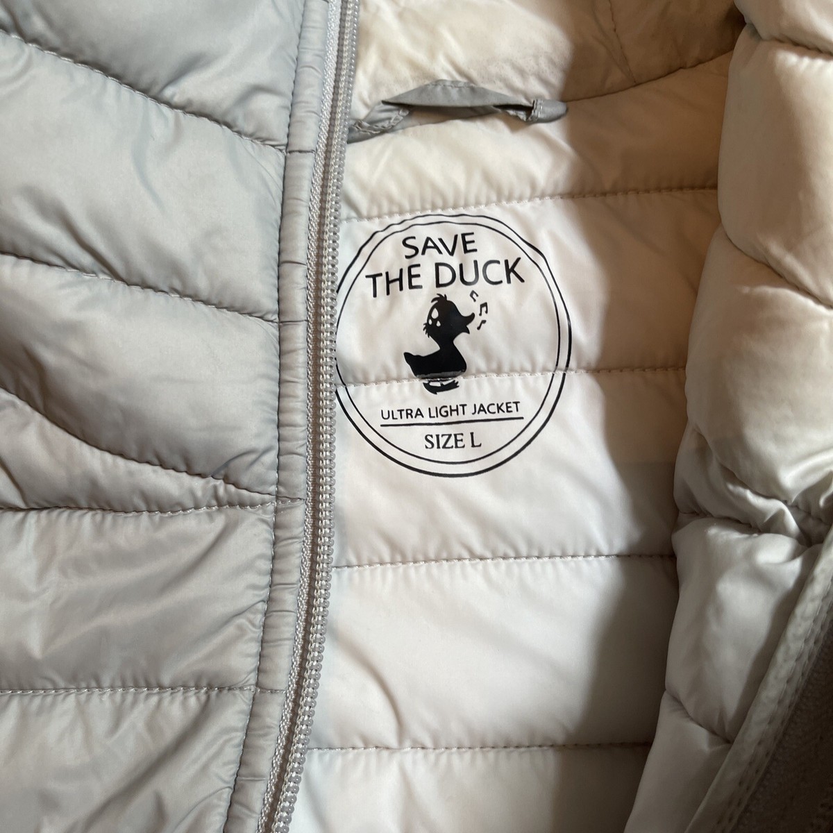 Save The Duck Ultra Light Weight Jacket | UK Large | Grey | eBay UK
