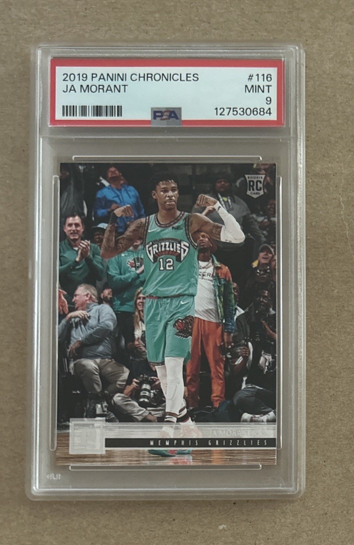 2019-20 Chronicles Basketball Ja Morant Memphis Grizzlies Rookie Card #116 PSA 9