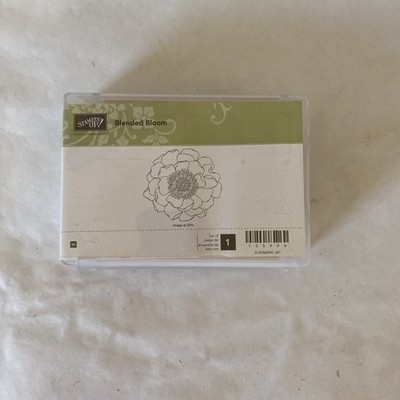 Stampin Up Blended Bloom Rubber Plus Metal Thinlit 135906