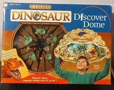 Hoberman Dinosaur Discover Dome 2002  Unfolds 24" Panoramic Timeline Open Box