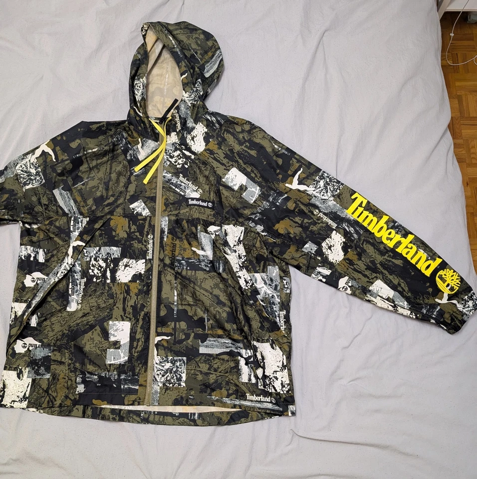 Chaqueta urbana Timberland verde camuflaje talla XXL para hombre Foto 4 de 4
