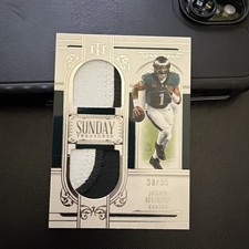 Panini National Treasures Sunday Treasures Jalen Hurts ST-JHS 30/99 Eagles 2025