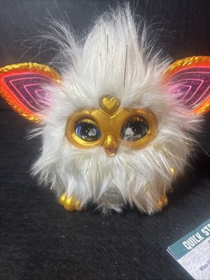 Furby Gold Glam Interactive Plush Toys for 6  Old Girls & Boys & Up Voice No Box