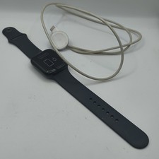 Unlocked Apple Watch Series 7 45MM Midnight Aluminum MKJ73LL Mint Condition