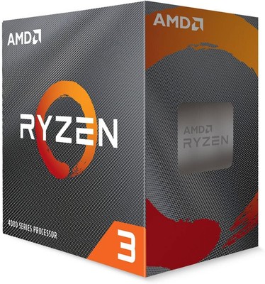 AMD Ryzen 3 4100 4-Core, 8-Thread Unlocked Desktop Processor with Wraith... 