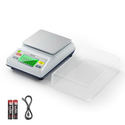 Analytical Balance Lab Scale 3000g x 0.1g Compact Industrial & Laboratory Sca...