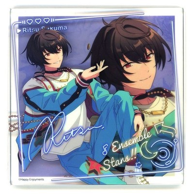Ritsu Sakuma Ensemble Stars!! Gedenk Acryl Block Quadrat CN 7 Japan T753