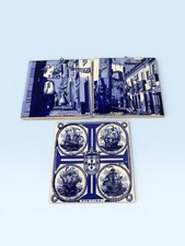 Blue & White Square Tiles Portugal Ships Stre...