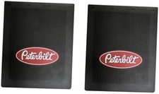 Motors 24" x 30" Heavy Duty 1/4" Thick Rubber Black Semi Truck Mud Flaps-Pair