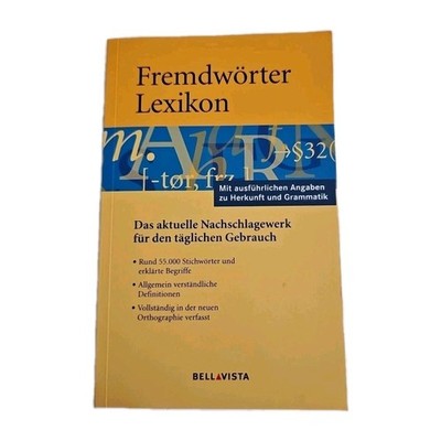EB5747 Fremdwörter Lexikon - Nachschlagewerk - Grammatik,Wort, Bedeutung: 2004