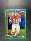 2025 Topps Chrome Football Football Leather Green Refractor Jaleel McLaughlin #90