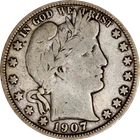 1907-D Barber Half Dollar