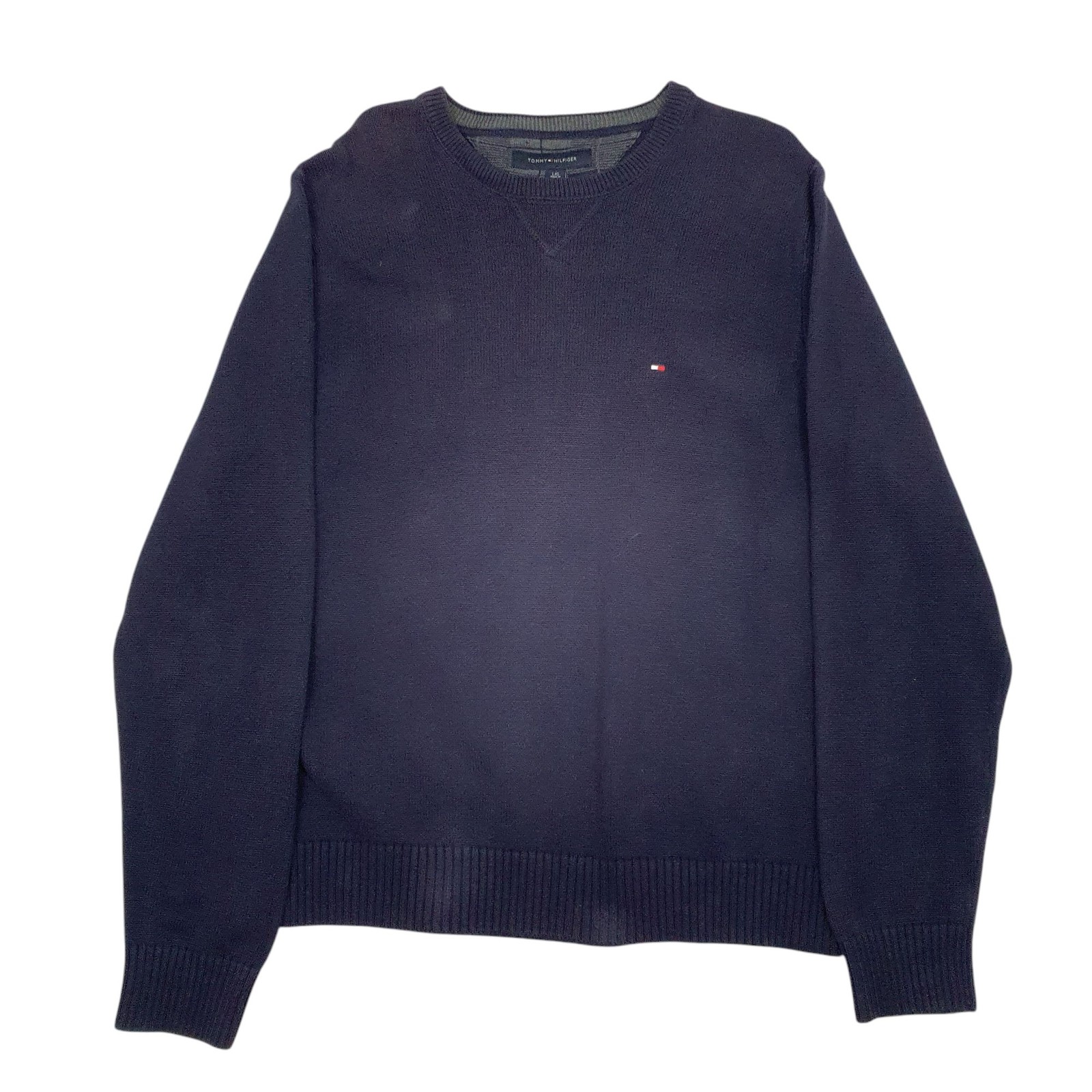 TOMMY HILFIGER Crewneck Stretch Jumper Sweatshirt Mens L