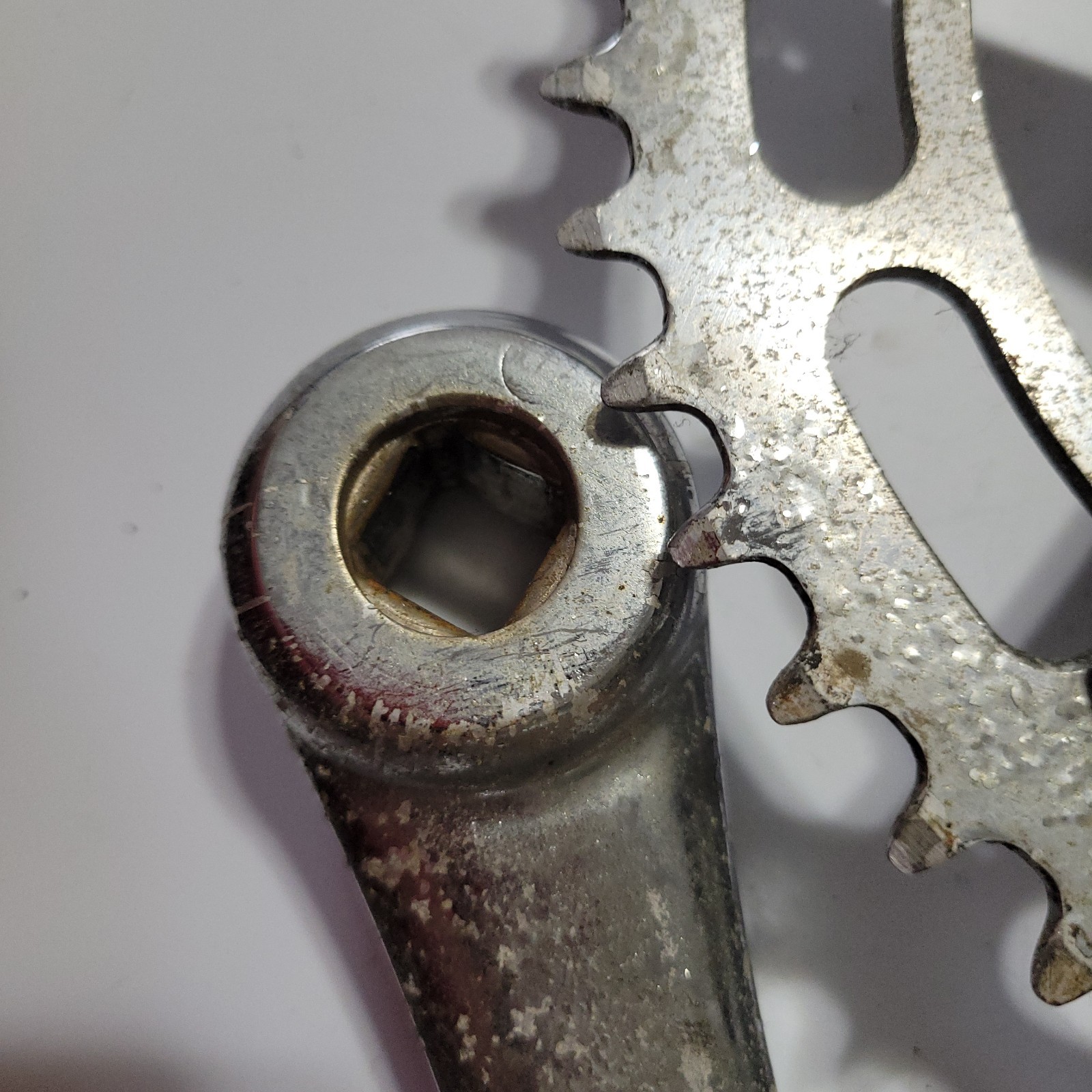 old school Takagi Ultra Dyno 170mm 44 T 3 piece bmx bike cranks