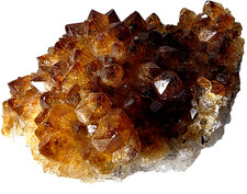CITRINDRUSE NATUR CITRIN  GROßE KRISTALLE EDELSTEIN GEODE BERGKRISTALL QUARZ