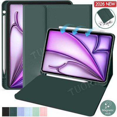 Für iPad Air 11'' M3 M4 2026 /Pro 11'' M4 M5 Schutz Hülle Stifthalter Tasche Cover