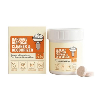 Garbage Disposal Cleaner Deodorizer Tablets - 12 Pcs