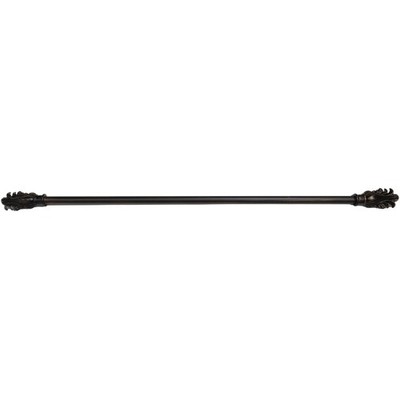 Fancy Feather Antique Black 48-84 Tapestry Rod - Decorative Hanging Accessory