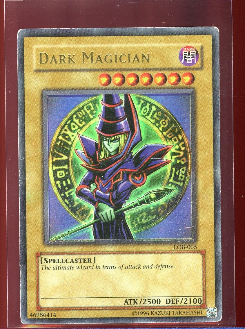 Dark Magician Foil Shift Misprint Error HP/DMG LOB-005 Unl OG Print Ultra Yugioh
