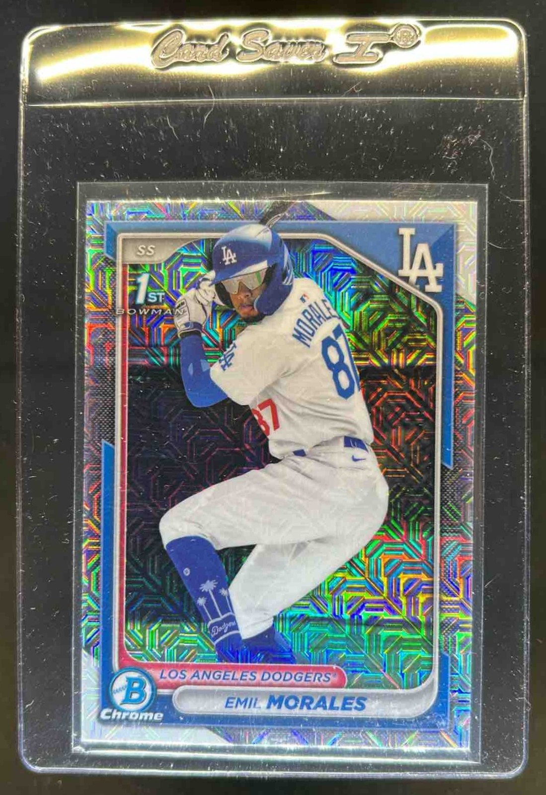 2024 Bowman Chrome Emil Morales Mega Box Mojo Refractor 1st Prospect #BCP-221