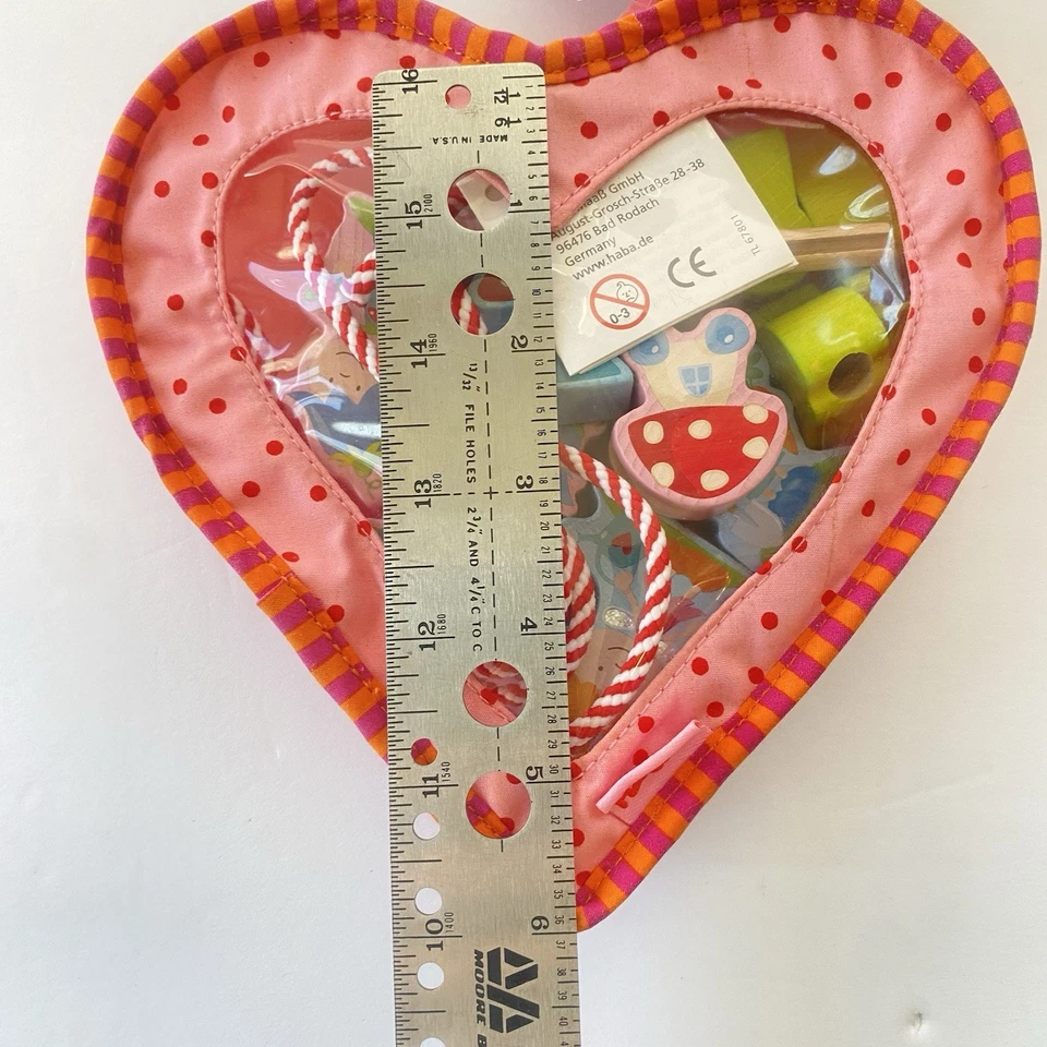 Haba Bambini Beads Kids Beading String Beads Wood Flower Faries Fine Motor Skill - Image 4 of 4