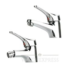 Coppia Rubinetto Miscelatori Bagno BIDET+LAVABO Lavandino Cromato con Flessibili