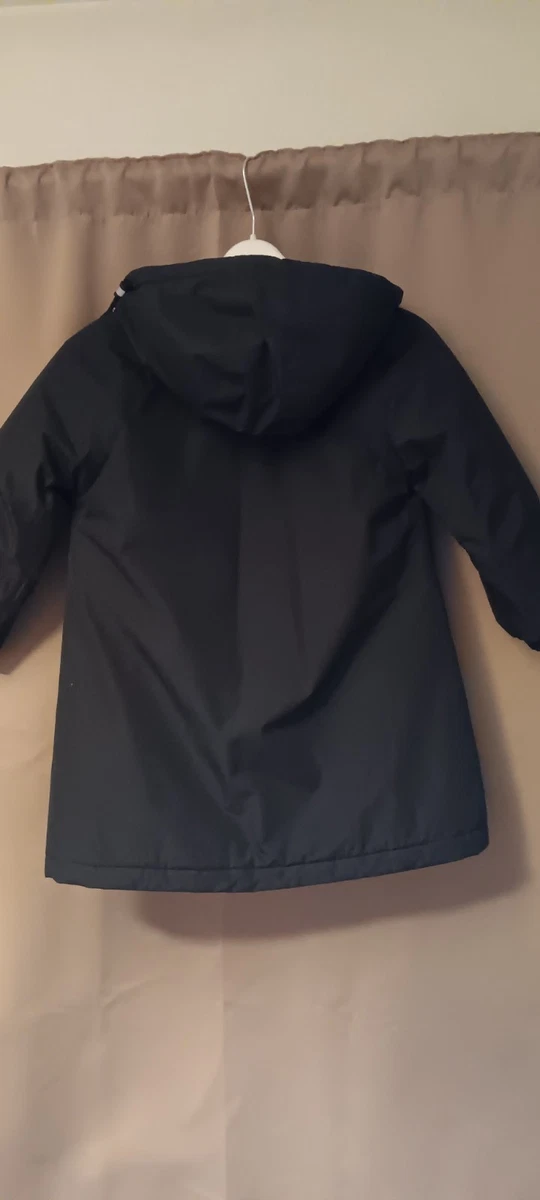 Girls NEXT coat age 8 NEW winter waterproof windbreaker black padded zip up ho