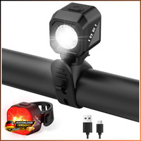 Fahrradlicht Set USB-C Aufladbar Stvzo Zugelassen LED Scheinwerfer RüCklicht