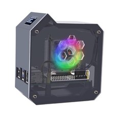 Mini Tower Kit for Raspberry Pi 5, Case with ICE Tower Cooler, 0.96'' OLED